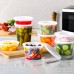 AOZITA 48 Sets Plastic Deli Containers With Lids, 8 oz 16oz 32oz Variety pack, Airtight Food Storage Containers, Freezer/Dishwasher/Microwave Safe, Soup Containers For Takeout Food Storage