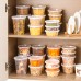 AOZITA 48 Sets Plastic Deli Containers With Lids, 8 oz 16oz 32oz Variety pack, Airtight Food Storage Containers, Freezer/Dishwasher/Microwave Safe, Soup Containers For Takeout Food Storage