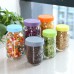 Aozita 12 Piece Colored Plastic Mason Jar Lids for Ball and More - 6 Regular Mouth & 6 Wide Mouth - Plastic Storage Caps for Mason Jars